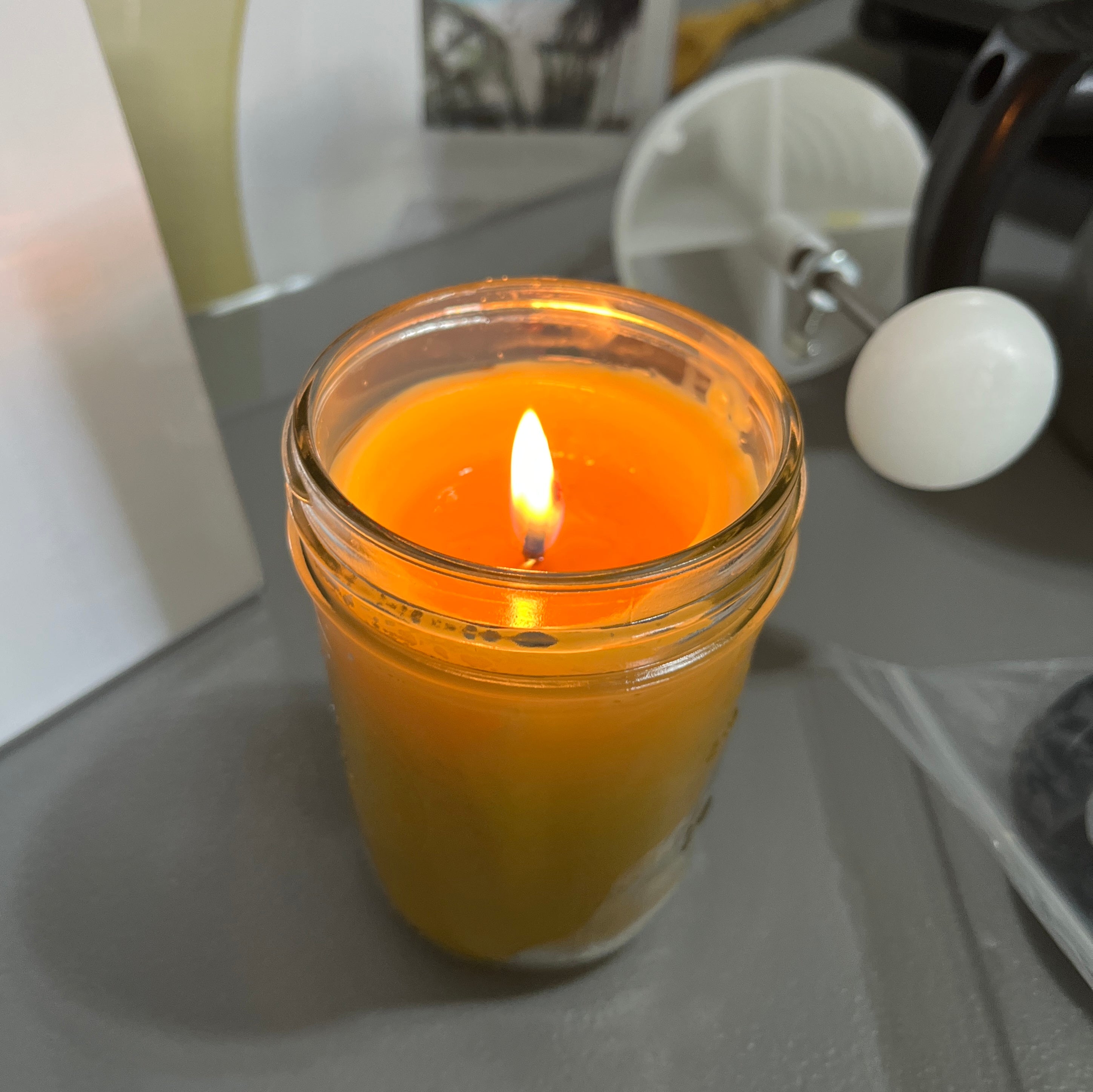 Beeswax candle